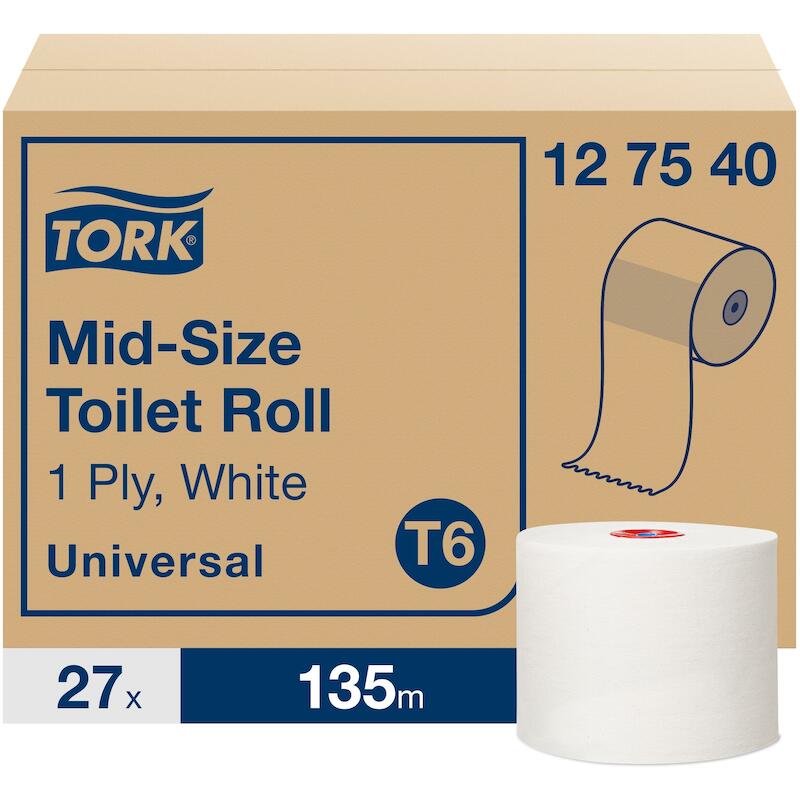 PAPIER-WC PREM.COMPACT ROUL.127540-135M-1P.   TORK