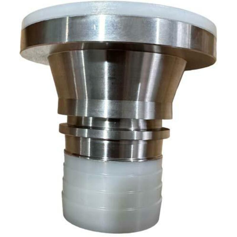 EMBOUT CANN. 25MM X PN10/16 BRIDE PFA-BLANC   INOX