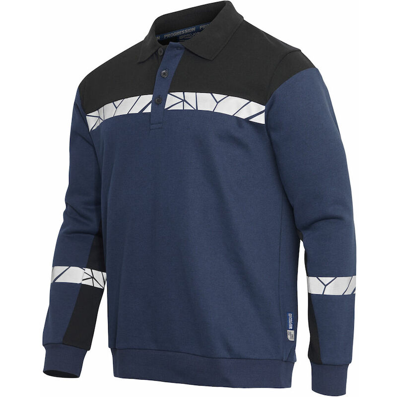 SWEATSHIRT POLO             7100 BL/NO  5XL PROJOB