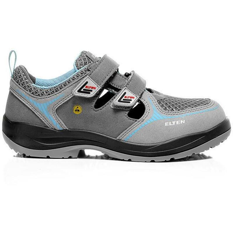 SANDAAL DAME ESD S1 GRIJS   MILA (AQUA)   37 ELTEN