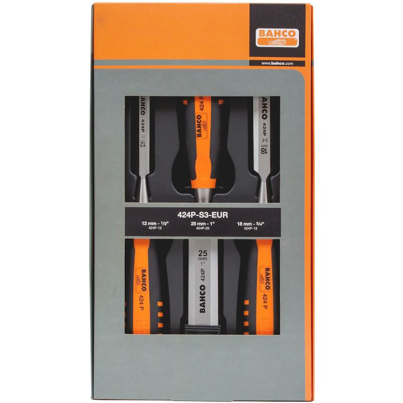 STEEKBEITELSET 2 COMP.GREEP 424P-S3-EUR (3ST)BAHCO