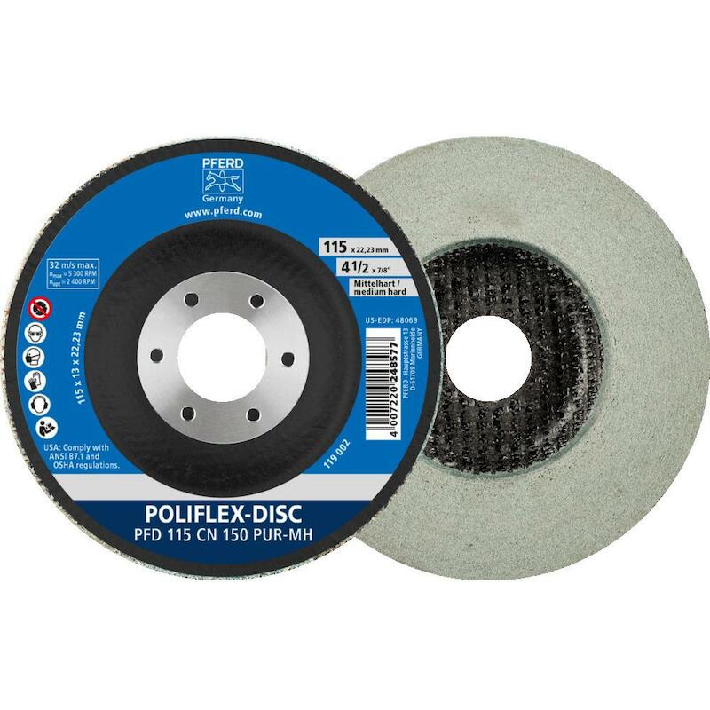 ROUE MEULESAGE 115X22MM CN  PFD PUR     P150 PFERD