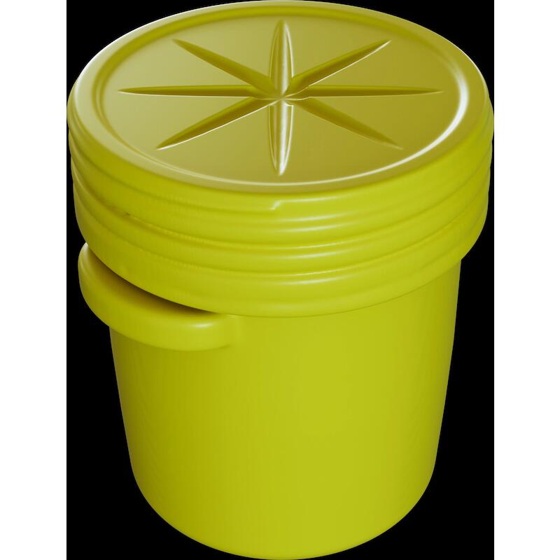 FÛT + COUVERCLE HDPE 75,7L  EDR16500YL JAUNE EAGLE