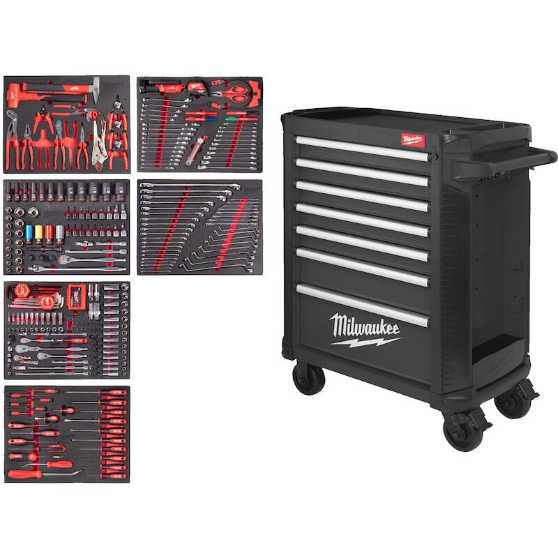SERVANTE A OUTILS REMPLI 7T 4932500745 (337PC)MILW