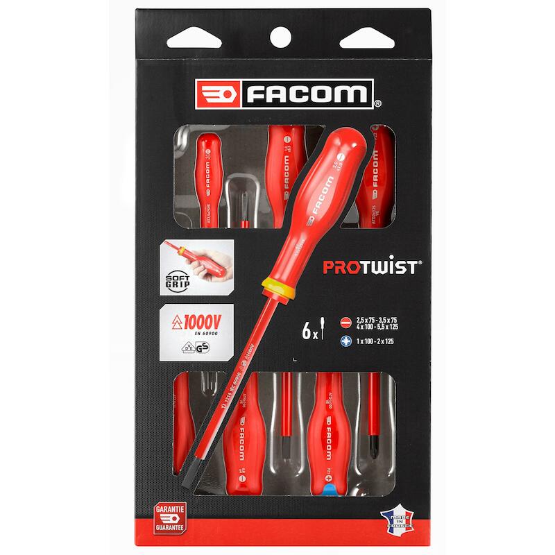 JEU DE TOURNEVIS VDE        ATDVE.J6PB  (6PC)FACOM