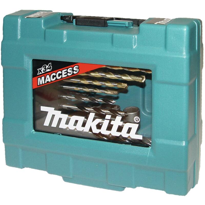 BOOR-/BITSET IN KOFFER      D-36980   (34ST)MAKITA