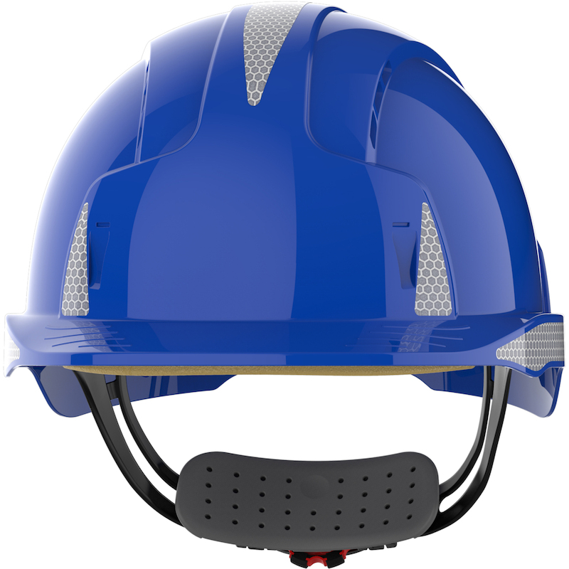 HELM VENTIL.+DRAAIKN.+REFL. EVOLITE CR2 BLEU   JSP