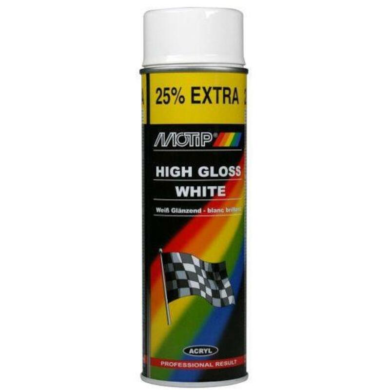 ACR.LAK WIT GLANZEND 400ML  4004  - RAL9010  MOTIP