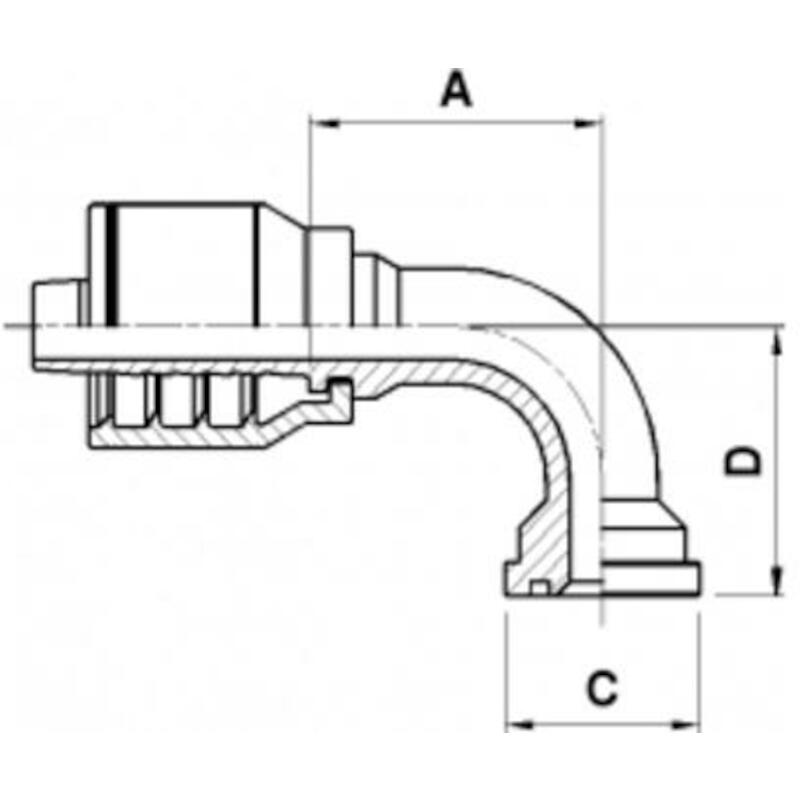 RACCORD A SERTIR      SFL90 (11943)-08-8 (12,7) IT