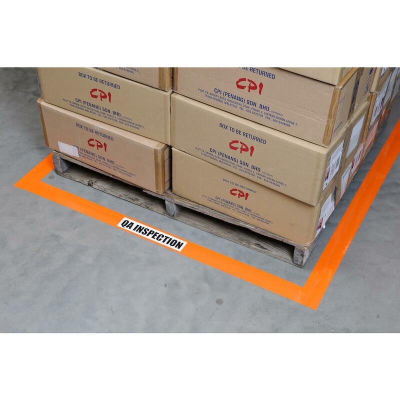 VLOERMARKERINGSTAPE - BRADY 104346 - ORANJE 76,2 MMX30 M