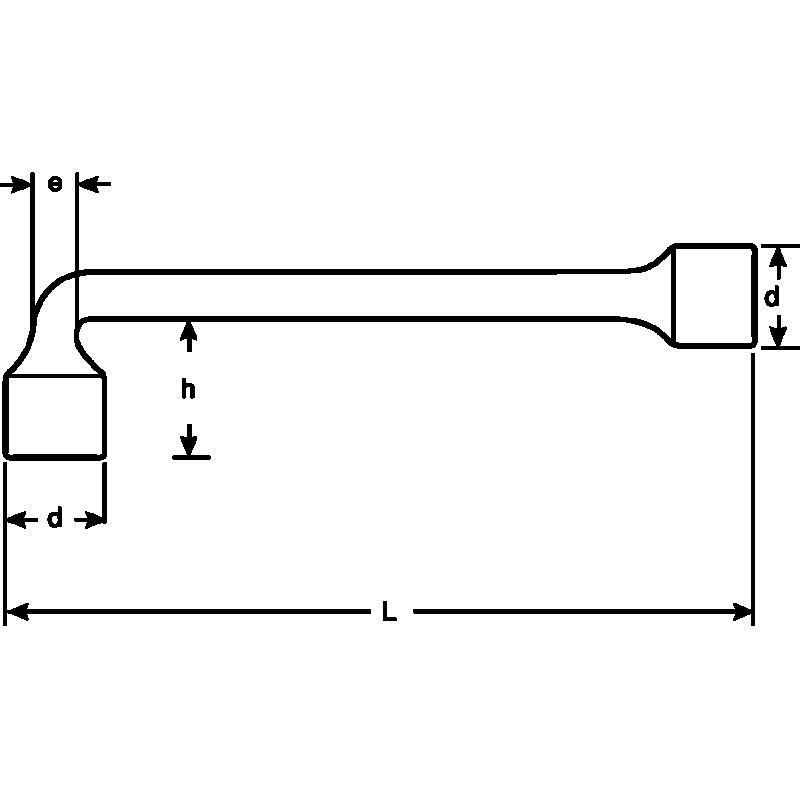 SOKSLEUTEL GEB.6K/12K.29MM  28M L=295MM      BAHCO