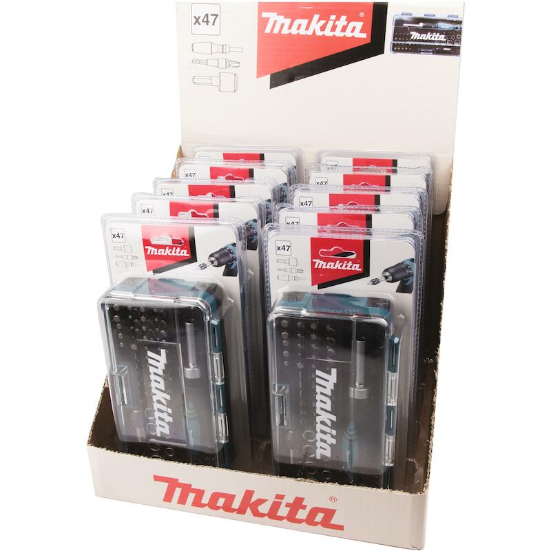 COFFRET FIXATION TOURNEVIS À CLIQUET ET 46 ACCESSOIRES - B-36170 - MAKITA