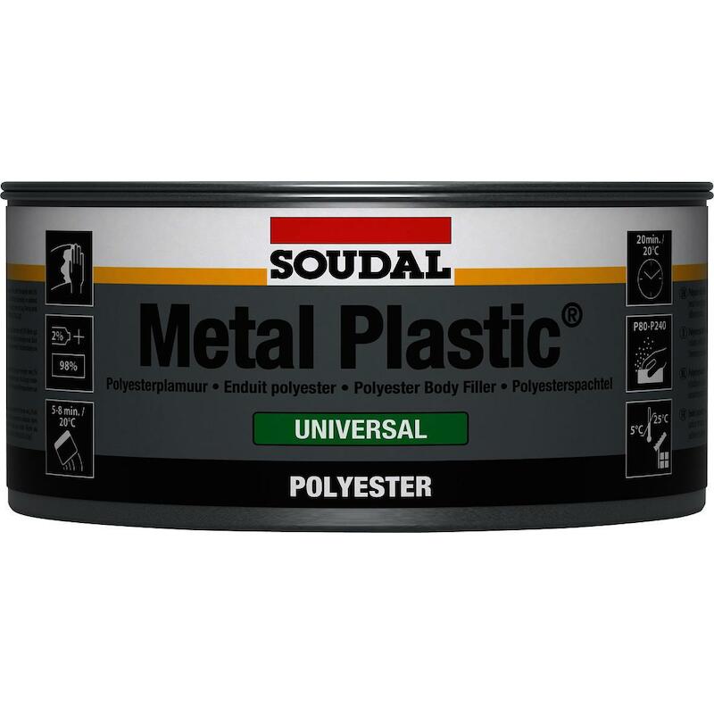 POLYESTERPLAMUUR 2C.GROEN   METAL PLASTIC (2KG)SOU