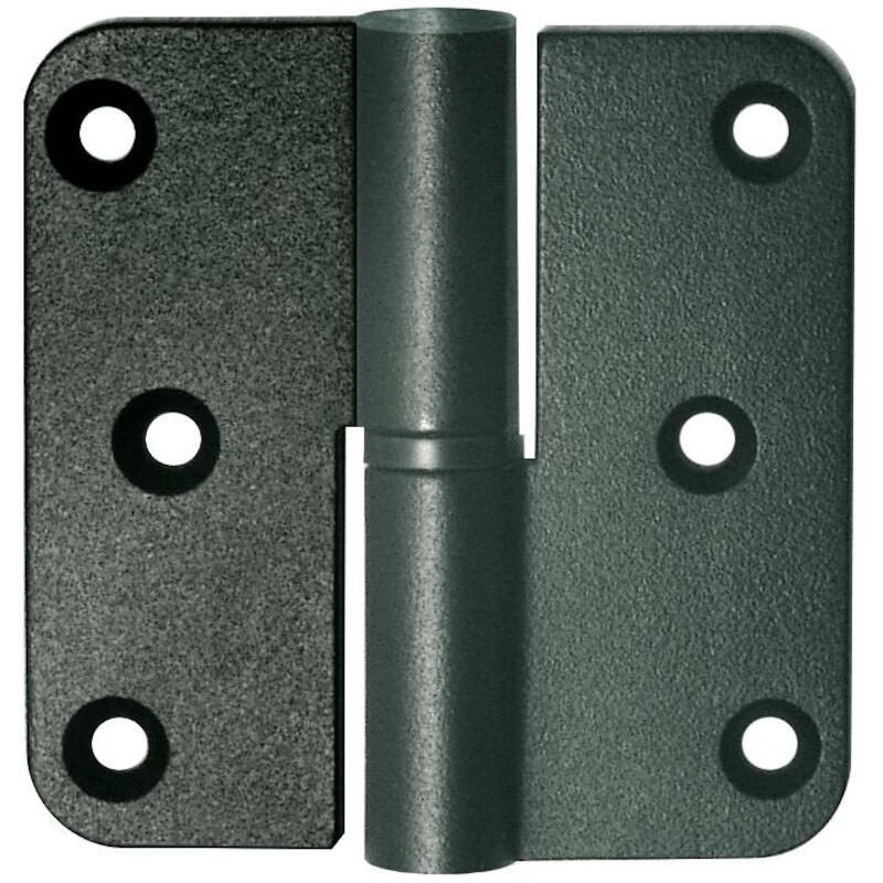 PAUMEL RECHTS ZWART 80X80   08080600A0R  QUINCALUX