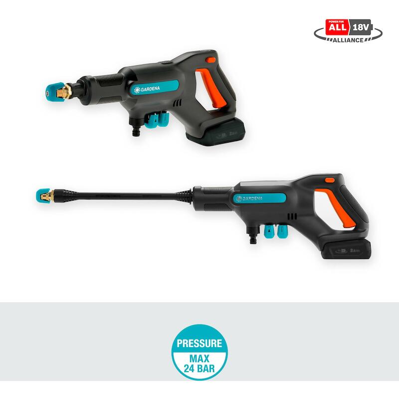 ACCUHOGEDRUKREIN.18V/2,5AH  AQUACLEAN SET  GARDENA