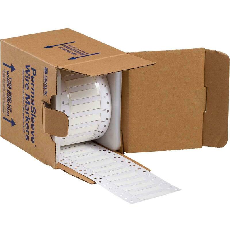 KRIMPKOUS - BRADY 011214 - WIT 25,4X 11,15 MM (5000 EA)