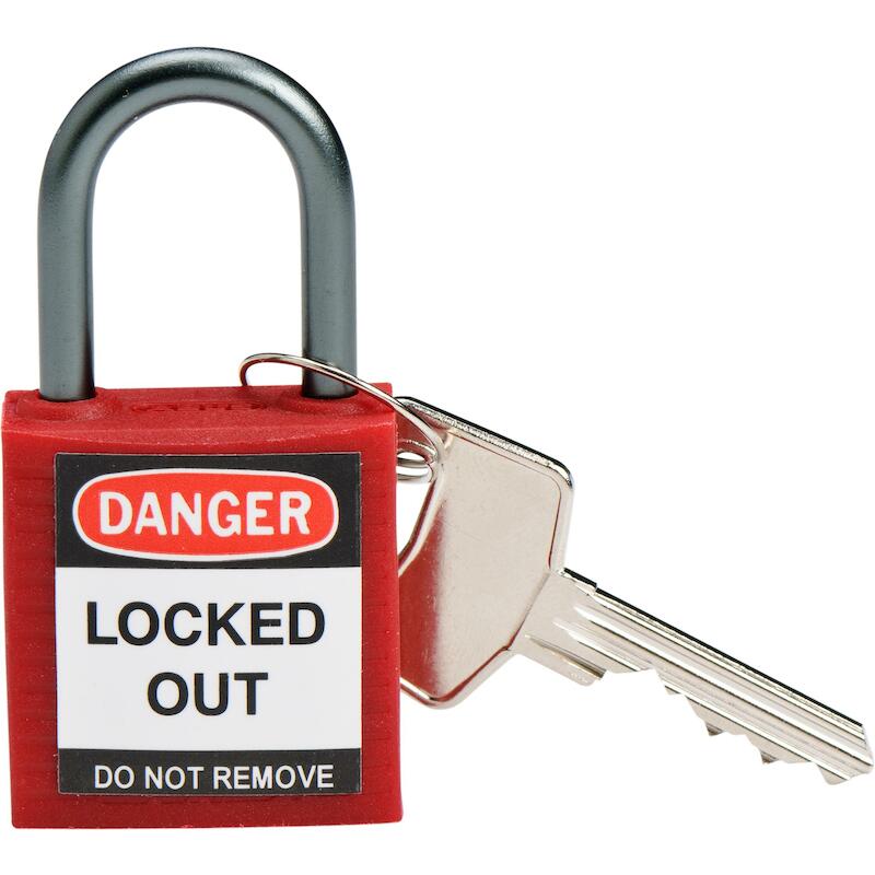 COMP SAFE PADLOCK 32MM SHA KD RED/6    BRADY   6ST