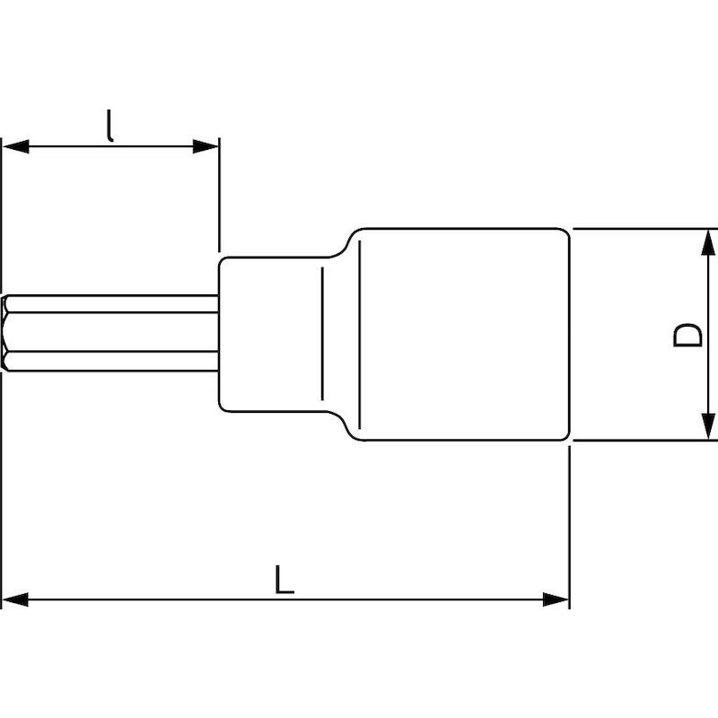 SCHROEV.DOP 1/4" INBUS 4MM  6709M-4          BAHCO