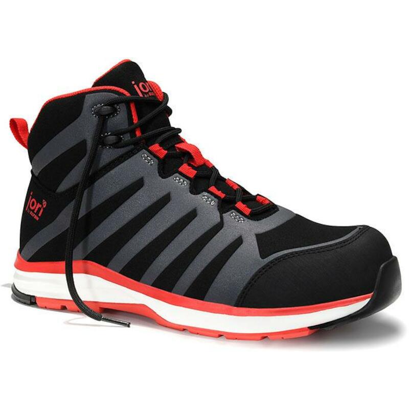 HOGE SCHOEN ESD - JORI JO_RAPID - S3 ZWART EN ROOD 45