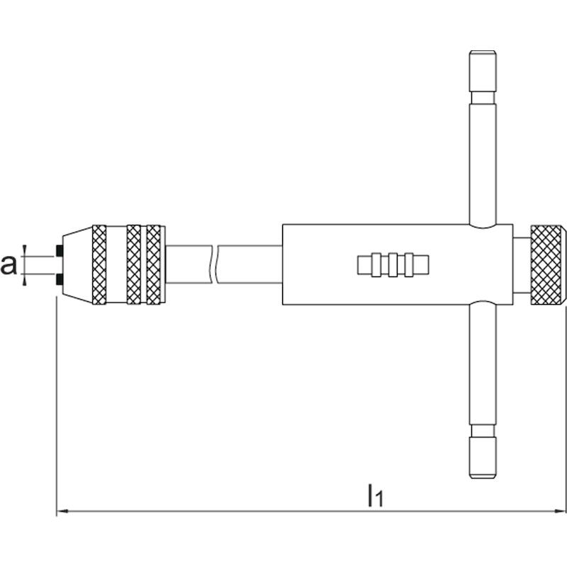 RATELTAPHOUDER NR.10        81.935 (L=250MM) PHANT