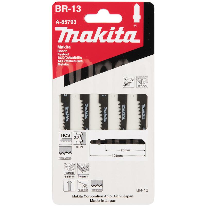 LAME COUPE RAPIDE POUR FINITIONS BOIS ET CONTRE-PLAQUÉ (5 À 65 MM) - A-85793 - MAKITA