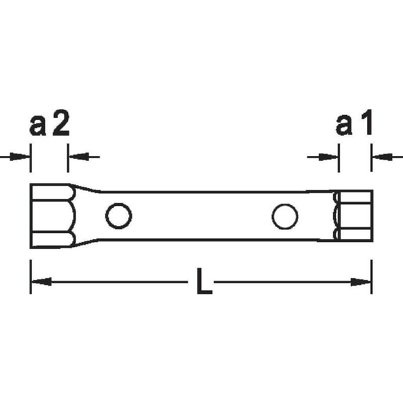 PIJPSLEUTEL RECHT           26 R 10X11 (L=120)GEDO