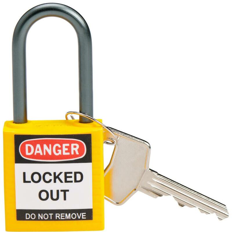 COMP SAFE PADLOCK 32MM SHA KD YEL/6    BRADY   6ST