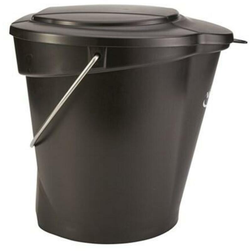 SEAU PP/INOX NOIR           5686/9 - 12L     VIKAN