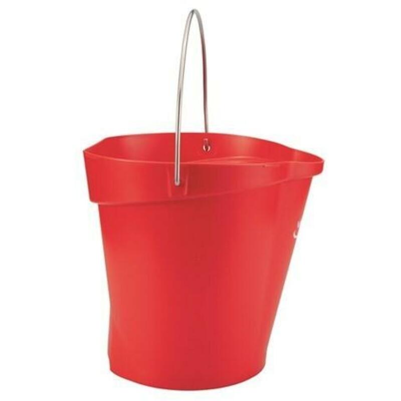 SEAU PP/INOX ROUGE          5686/4 - 12L     VIKAN