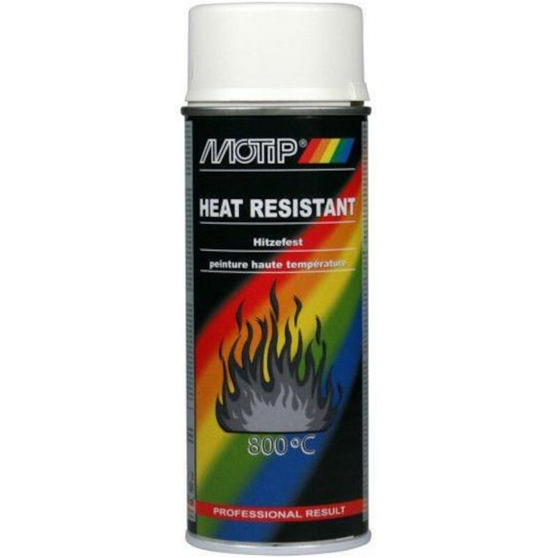 Motip - 04036 - Heat resistant paint - White - Up to 800 °C - 400 ml - 12010211