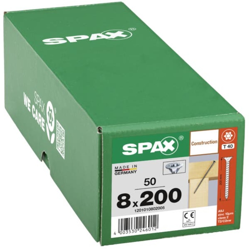 HOUTBOUWSCHROEF T40 VD T-STAR+  8,0X200 WIROX