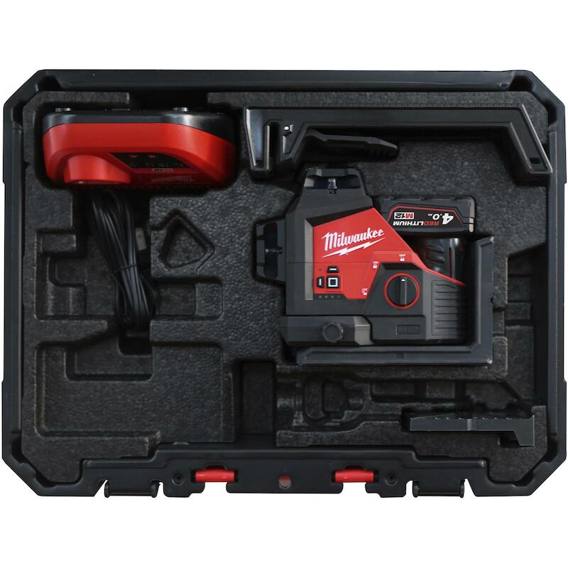ACCUKRUISLIJNLASER 12V/4AH  M12 C3PL-401C MILWAUKE