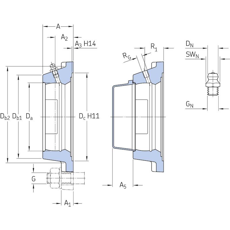 PALIER-Y APPLIQUE           FY 506 M           SKF
