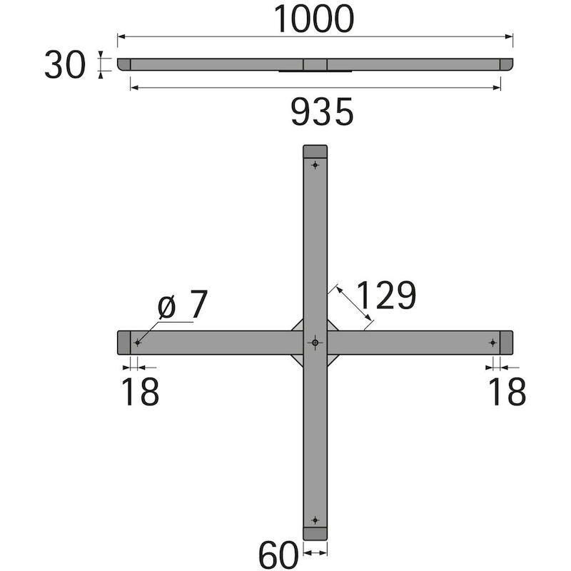 HETTICH 048531 MONTAGEKRUIS 1000X1000MM CHANGE PL.