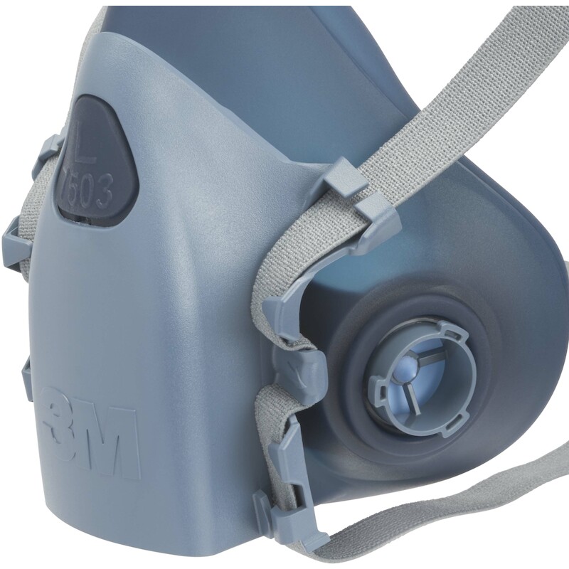 HALFGELAATSMASKER SILICONERUBBER     7503 - LARGE