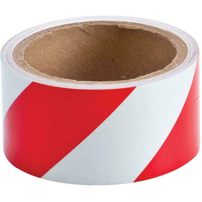 SIGNALISATIETAPE - BRADY 076309 - ROOD EN WIT 50 MMX4,5 M