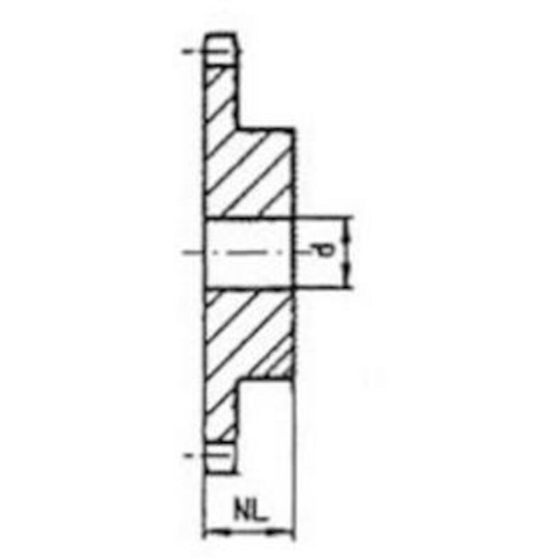 KETTINGWIEL TL HT - 12B-1 - 3/4 INCH SIMPLEX (27 TANDEN) - 2517