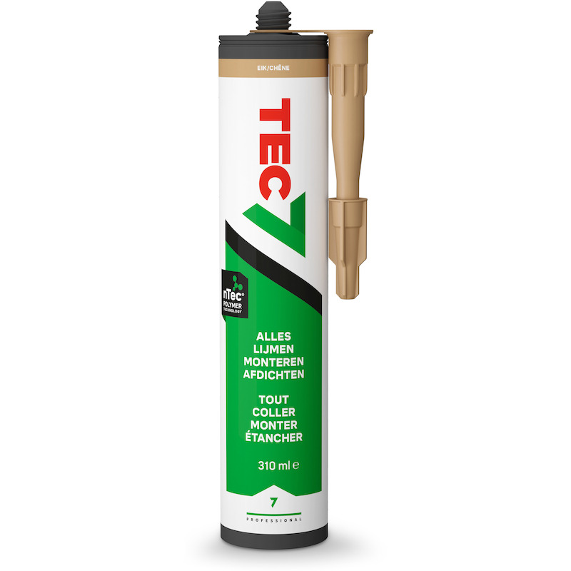 TEC7 - Mastic-colle polymère ms universel - chêne - ral 1011 - cartouche 310 ml - 03203844