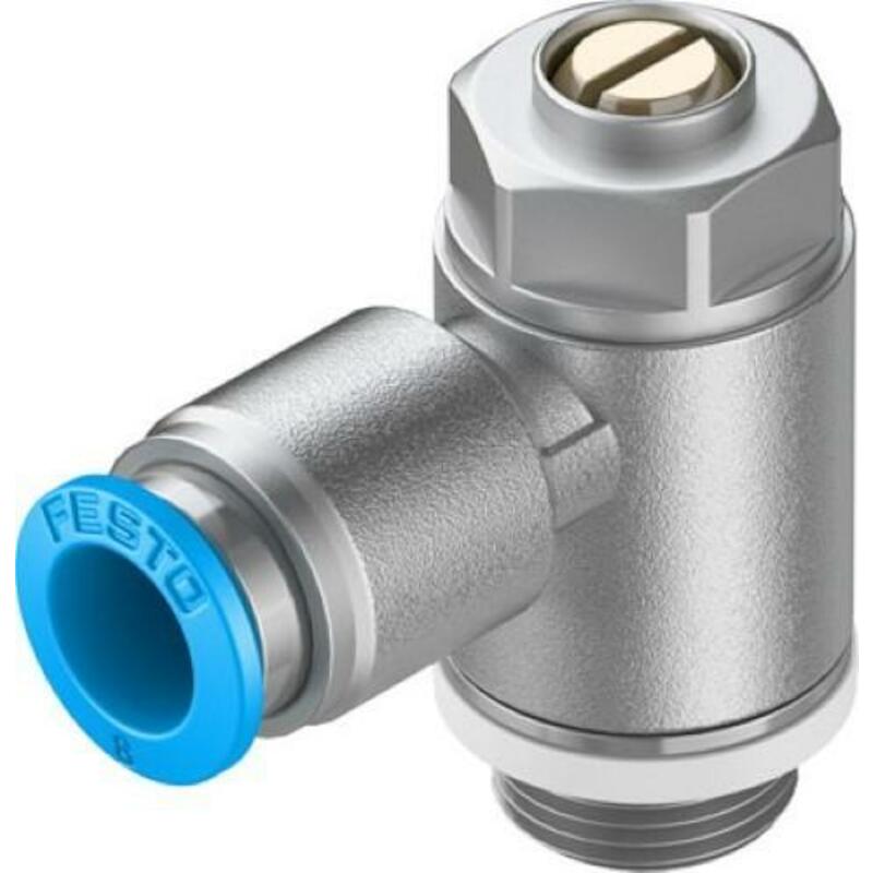 SMOORVENTIEL MET TERUGSLAGKLEP GRLA-1/4-QS-8-D (193147) FESTO