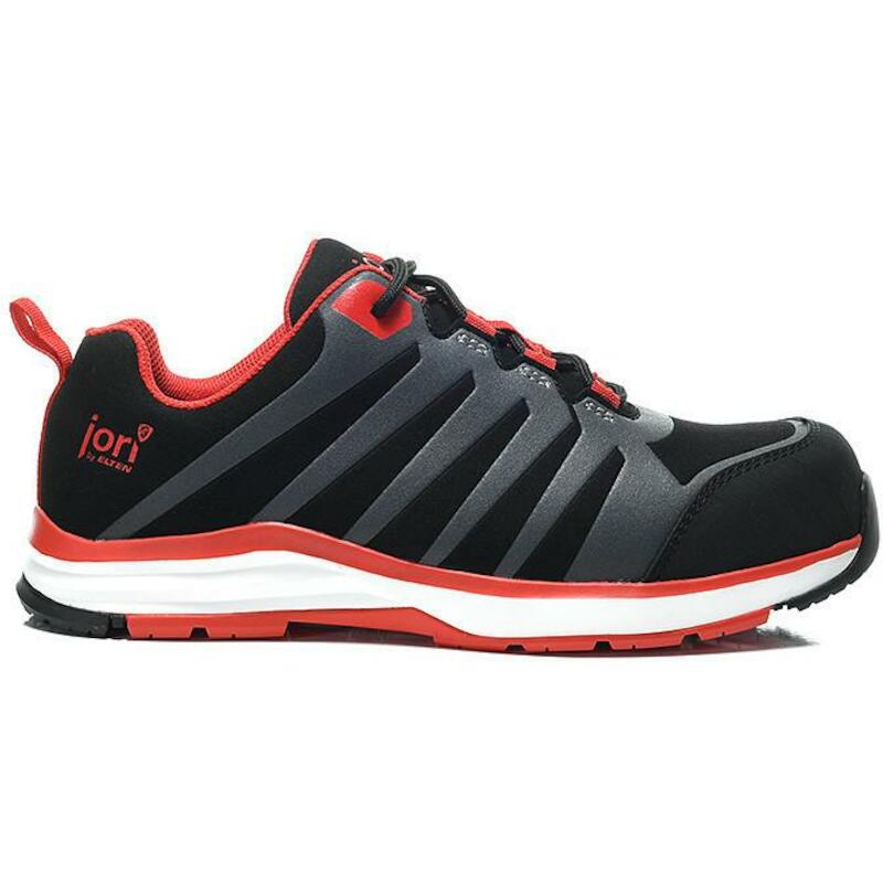 LAGE SCHOEN ESD - JORI JO_RAPID - S3 ZWART EN ROOD 45