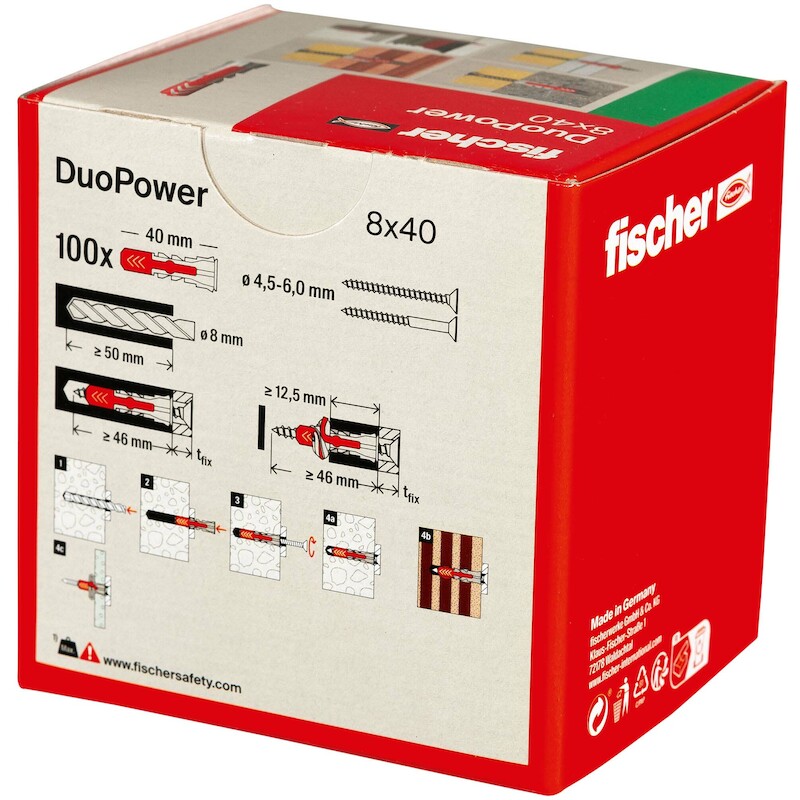 Fischer - Cheville universelle - DuoPower 8X40 - 8 x 40 mm - 03297796