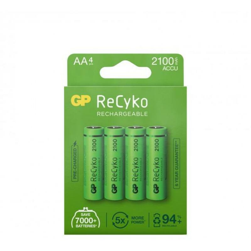 BATT.OPLAADBAAR NIMH-2100MA AA            (4ST) GP
