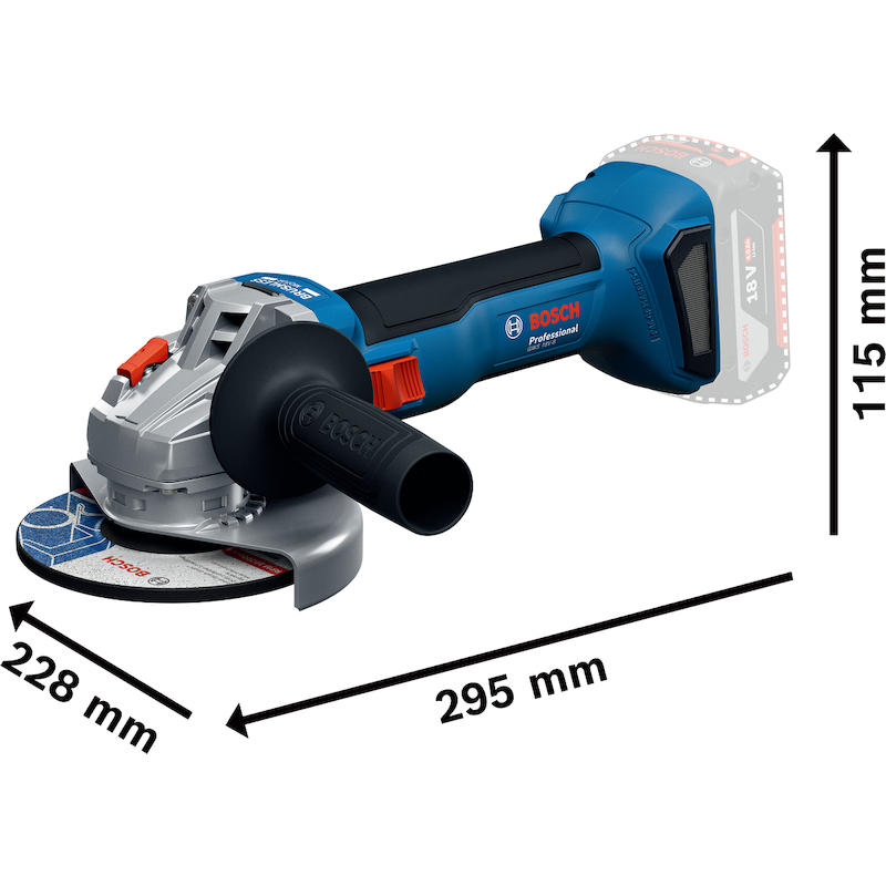 HAAKSE ACCUSLIJPM.18V/BODY  GWS 18V-8        BOSCH