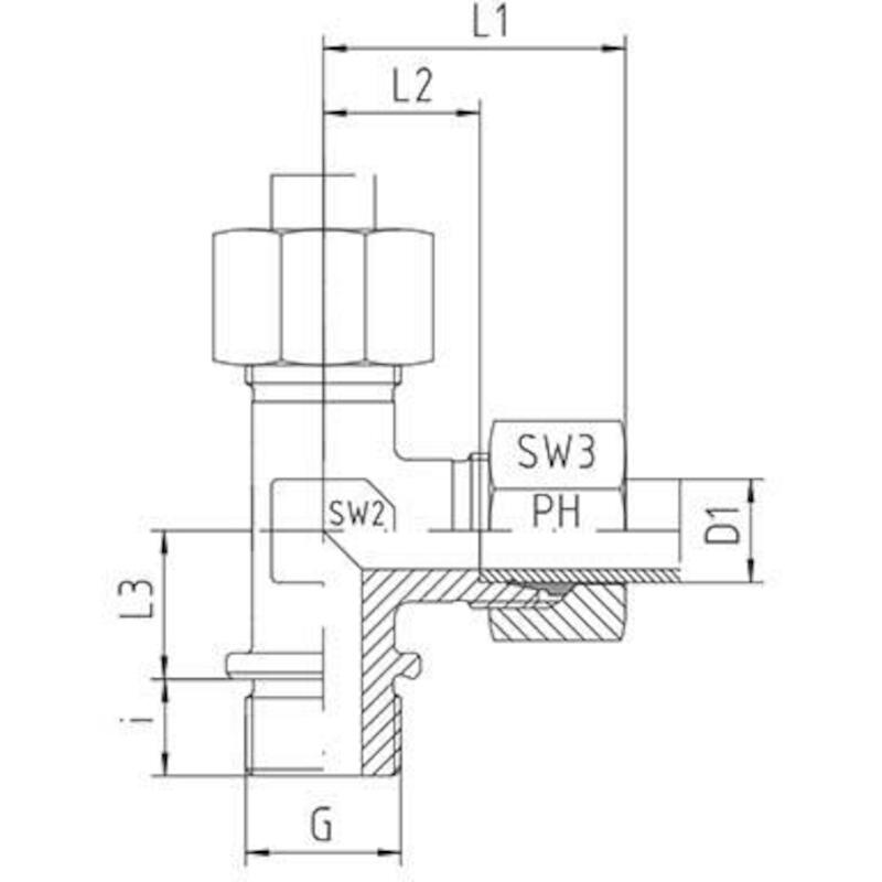 T-INSCHROEFKOPPELING        LE-S-20-R 3/4"-Z    PH