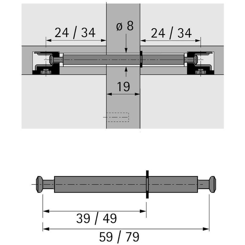 DUBBELE DREVEL DU 880/DU 853            HETT-79554