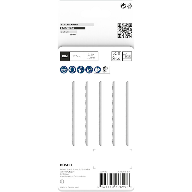 LAME SCIE SAUT.T321AF MÉTAL 2608636705  (5PC)BOSCH