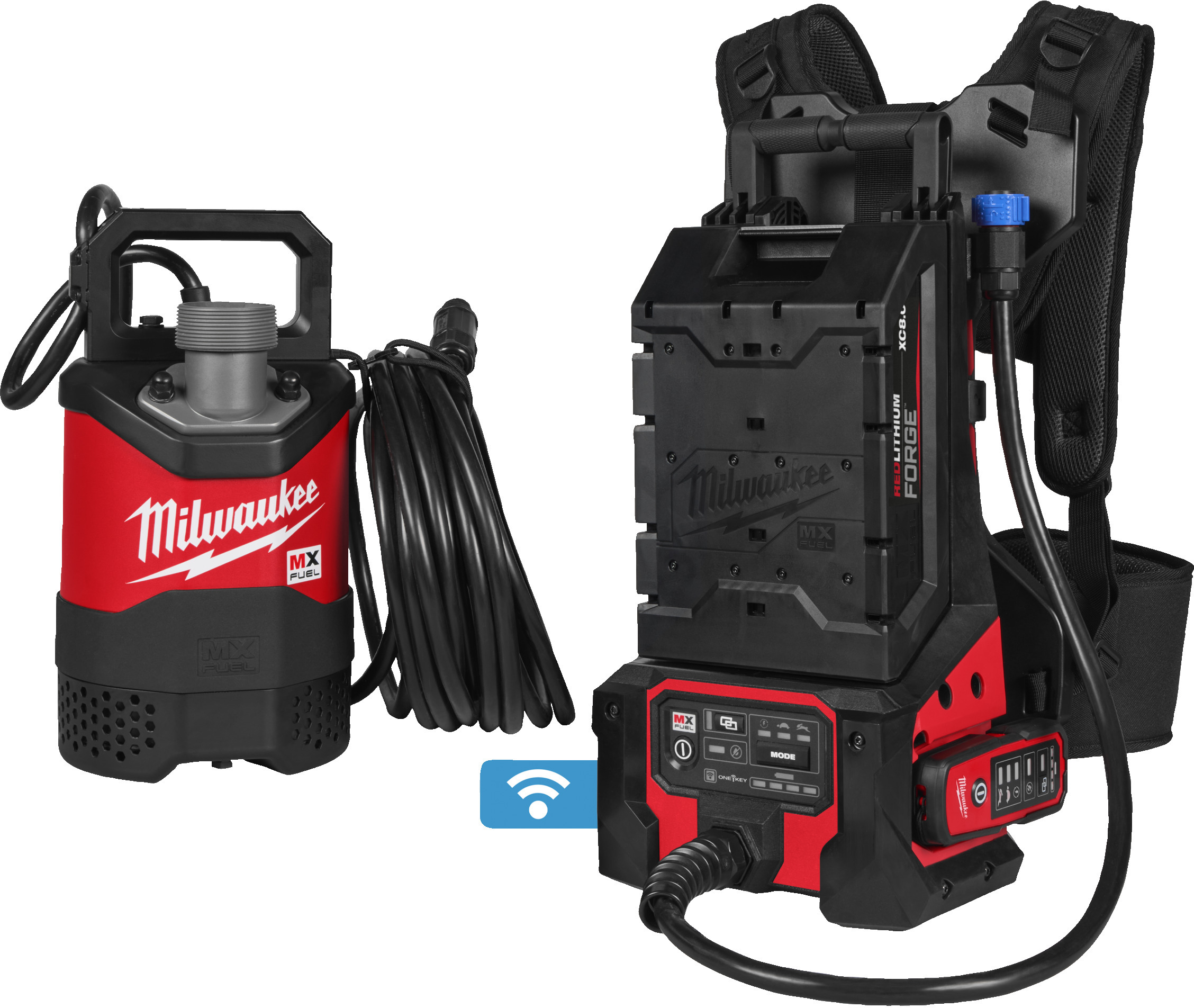 ACCU-DOMPELPOMP 72V/2X8AH   MXF SMP2-802 MILWAUKEE