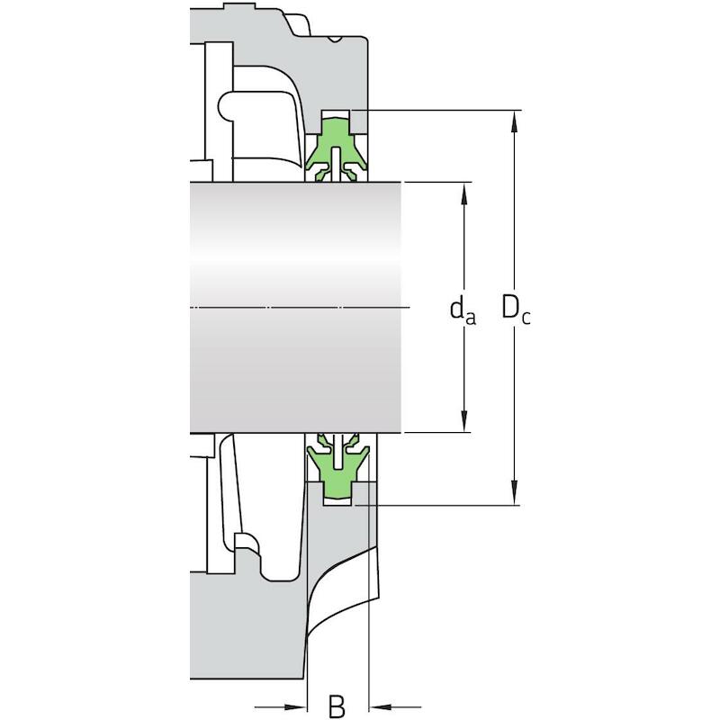 DUBBELLIPAFDICHTING - SKF TSN 508 L