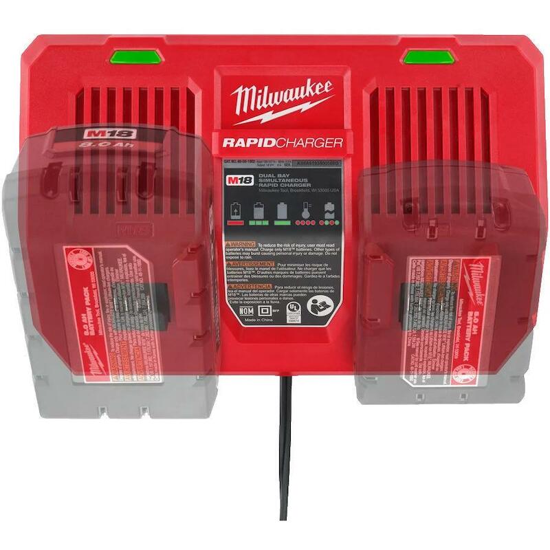 SNELLADER DUAL BAY 18V      M18 DFC      MILWAUKEE