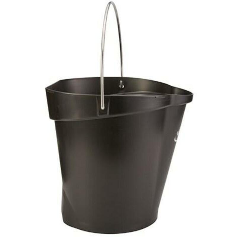 SEAU PP/INOX NOIR           5686/9 - 12L     VIKAN